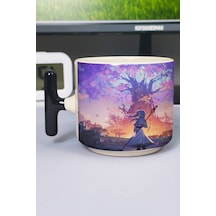 Sousou No Frieren Anime Baskılı Seramik Lüks Kupa 1 Adet T Şeklinde Özel Siyah Kulp Dalga Kulp V3t Çok Renkli