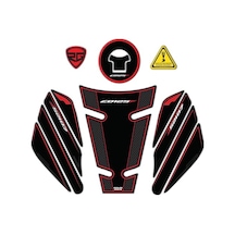 Redlinegrafik Cb125f 2023-2024 Uyumlu Kırmızı Siyah Tank Pad Koruyucu Seti