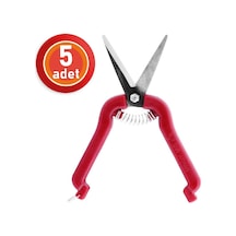 5 Adet Akman Narenciye Üzüm Çiçek Bağ Dal Budama Makası Düz Uçlu