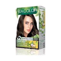 Amonyaksız, Vegan, Doğal, Besleyici Kalıcı Saç Boyası%100 Beyaz Kapama 1 Paket 2 X 50 Ml Boya & Oksidan Koyu Kumral 6.0