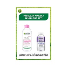 Garnier Micellar Makyaj Temizleme Suyu 400 ML + Çift Fazlı Göz Makyaj Temizleme 125 ML