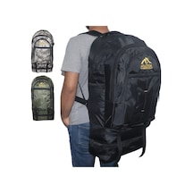 Montana 80l Körüklü Siyah Su Geçirmez Dağcı Seyahat Sırt Çantası Siyah