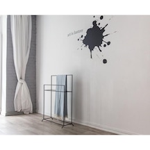 Havluluk Metal Banyo Havluluğu Banyo İçin Ayaklı Havluluk Siyah