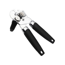 Qingmipy Stainless Steel Zarf Açıcı: Hassas Dişli, Pürüzsüz Kırpma, Anti-skayak Kollü, Ev Ofis Mutfak Gereci - Siyah