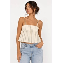 Only Kadın Krem Üst Askılı Bluz 15375296 Bej