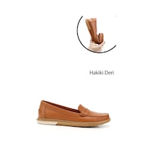 Gönderi(R) Gönderi R Taba Antik Rok Hakiki Deri Comfort Loafer Taba Antik