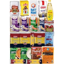 Ramazan Paketi Kumanya Yardım Gıda Erzak Kolisi Lüks Paket 21 Parça Ürün