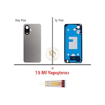 Tecno Spark Go 2 Titanyum Gri Uyumlu Arka Kapak + B7000 Yapıştırıcı Arka Cam Batarya Pil Kapağı Diğer