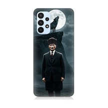 Samsung Galaxy A73 Uyumlu Dolunayda Gölge Ve Lider Atatürk Desenli Silikon Kılıf Çok Renkli