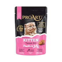 Proart Jöleli Tavuk Etli Yavru Kedi Poşet Maması 85 Gr