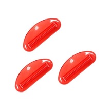 Kırmızı Yüz Temizleyici Sıkacakları Uygun Ergonomi Taşınabilir Diş Macunu Tutucu Tüp Kozmetik Dağıtıcıları Ev Gereçleri Kırmızı