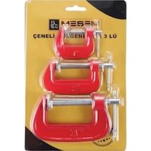 Çeneli G Tipi Mengene 3 Lü Set 4070