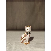 Swarovski Taşlı Kedi Mücevherlik / Dekoratif Biblo