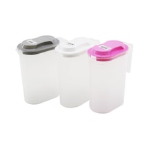 Güzel Plastik G-019 Şeffaf Sürahi 1500 Ml Renkli Kapak - 24'li Paket