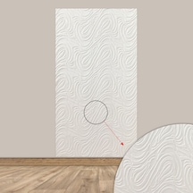 Tink 3d Kendinden Yapışkanlı Akustik Keçe Panel Dalgalı Desenli 52x98 Cm 2 Adet 1 M² Beyaz