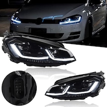 Vw Golf 7 2013-2016 Mk7 Krom J Ön Far 1pcs H7