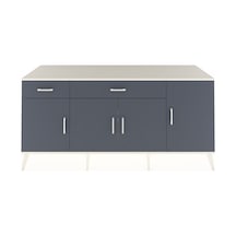 Kronos Konsol 5 Raflı 2 Çekmeceli 4 Kapaklı 176x59x83 Aytaşı-antrasit/antrasit Antrasit/antrasit
