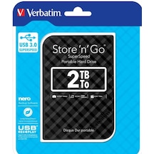 Verbatım 2,5" 2 Tb Store 'n' Go Usb3.0 / Usb2.0 Black Taşınabilir Disk