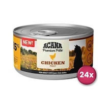 Acana Premium Pate Ezme Tavuk Etli Kedi Konservesi 85 Gr X 24 Adet