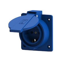Ne-ad 2001-mp 1x16 A Kapaklı Makina Prizi Mavi