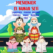 2 Parça Tox Meslekler El Kukla Set Eğitici Oyuncak
