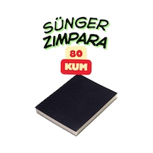80 Kum Esnek Sünger Zımpara 9.5 X 12.5 Cm Yassı Zımpara Bloğu Ahşap Ve Mobilya Taşlama Ve Parlatma