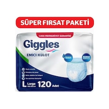 Yetişkin Emici Külot Bez Büyük Boy L Bel Ölçüsü 100-150cm Islaklık Göstergeli - 4 Paket 12