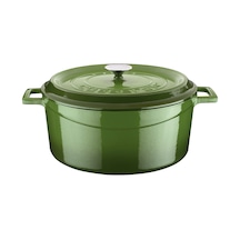 Lava Döküm Yuvarlak Tencere Trendy 32 CM