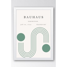 Bauhaus 1924 Frankfurt Sergi Posteri Çerçeveli Tablo - Eklektik Tarz Duvar Dekoru