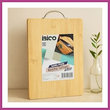 Gees Global Bambu Kesme Panosu 24x34x1.7 Cm - Metal Kulplu Gbzs