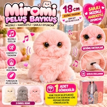 Yeni 18 Cm Miromi Peluş Baykuş Müzikli Hareketli Şarjlı Sevimli Oyuncak Çok Renkli