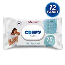 Confy Premium Sensitive Islak Mendil 12 x 70 Adet 840 Yaprak