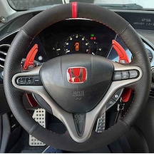 Honda Civic İes Makyajlı Fd6 Fb7 Fc5 Uyumlu 2006-2012/ 2012-2016 Kırmızı Direksiyon Logosu