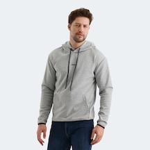 Slazenger VADIMIR Erkek Kapüşonlu Cepli Gri Sweatshirt