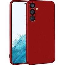 More Tr Samsung Uyumlu Galaxy A54 Kılıf Mtr Premier Silikon Kapak - Kırmızı