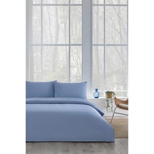Colourist Bambu Çift Kişilik Pike Takımı- Çarşafı Lastikli-indigo İndigo