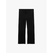Koton Cepli Scuba Kumaş Straight Fit Pantolon Siyah 7wal40069ık