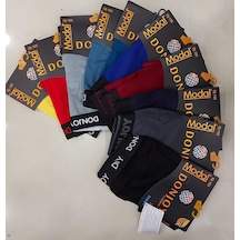 Donjoy Erkek Modal Karışık Renkli Boxer 12 Adet 001