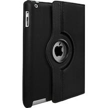 Apple Uyumlu iPad, 2 3 4 9.7 Inç Kılıf 360 Dönebilen Standlı Kapaklı