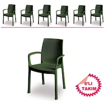 Efes (Rattan) Sandalye Ekonomik Ürün Renk Koyu Yeşil