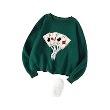 About Blank Tarzsokak As Renkli Oversize Bisiklet Yaka Pamuklu Sweatshirt Haki, Haki, L/xl Acı Kahverengi