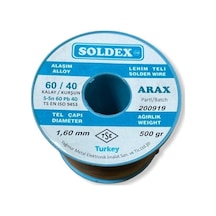 Soldex Arax Pastalı Lehim Teli 1.6mm 500gr