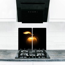 Ocak Arkası Koruyucu ve Kesim Tablası Apple  (80cm x 52cm) 2 Par