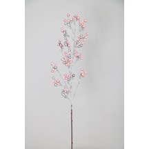 Yapay Lüx Karlı Kokina Dalı 80 Cm Kırmızı