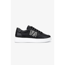 Valmenti Kadın Hakiki Deri Siyah Floter Sneakers & Spor Ayakkabı 1116 1362-33 Bn Ayk Y25 Sıyah Fltr Siyah