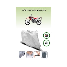 Gri Arka Çanta Ve Kilit Uyumlu Honda Crf 250 L Uyumlu Motor Brandası