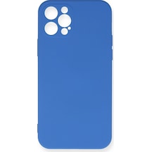 Lvsqvr Newface Apple Uyumlu iPhone 12 Pro Max Kılıf Nano İçi Kadife Silikon - Mavi