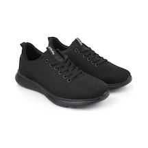 Volis Siyah Fileli Günlük Bağcıklı Çocuk Sneaker Ayakkabı 36-40 Siyah
