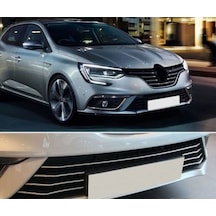 Renault Megane 4 Hb-Sedan Krom Ön Tampon Çıtası 7 Prç 2016-2020
