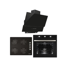 Alveus Chief 614 MFA 614 - GLS 640 - MOD 3000 Siyah Ankastre Set